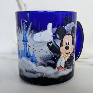 Disney Blue Glass Mug